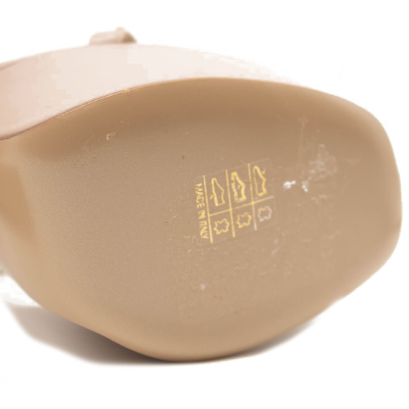 Valentino Rockstud Platform Heels Poudre Taupe Nude Mauve - Picture 12 of 12